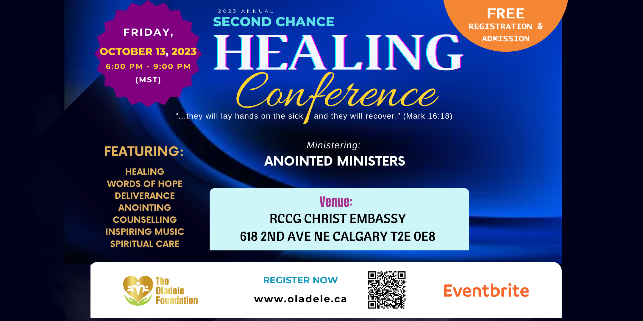Second Chance Healing Conference
